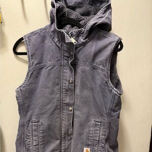 Carhartt Navy Hooded Vest